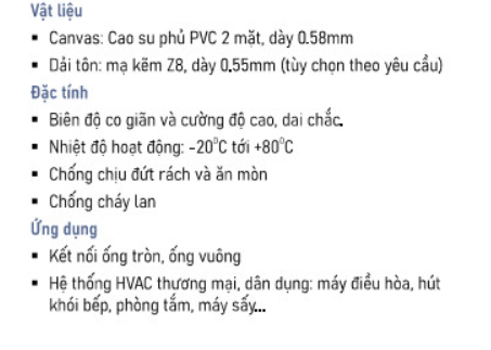 NỐI MỀM KHÔNG CHỐNG CHÁY